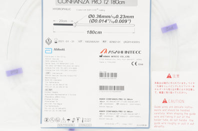 Abbott 82902-01 Confianza Pro ASAHI Intecc Guide Wire 0.014 inch x 180 cm (x)